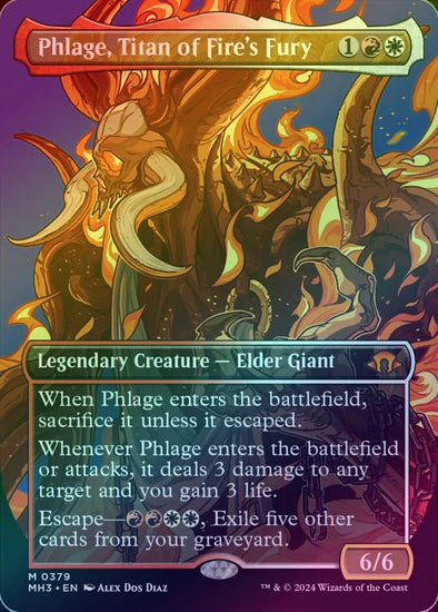 Phlage, Titan of Fire's Fury - Borderless Foil