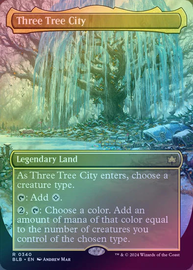 Three Tree City - Winter Borderless Foil