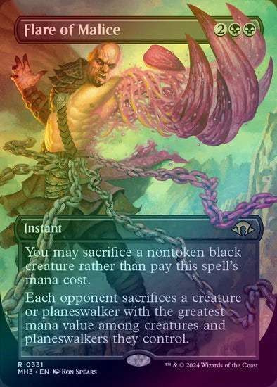 Flare of Malice - Borderless Foil